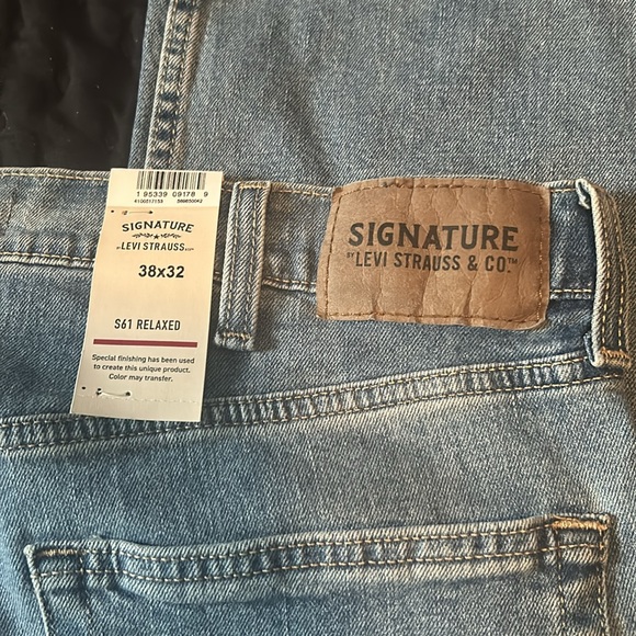 Levi Strauss Signature Men's and Big and Tall Relaxed Fit Jeans Mens sz 38x32 - Picture 11 of 13